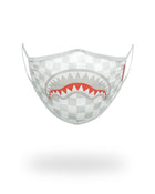 SHARKS IN PARIS (WHITE) FORM-FITTING MASK
