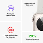 Apple Watch SE 2nd Gen GPS+Cel 44mm Aluminum Case White Sport Band - Silver - MNU63LL/A