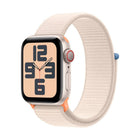 Apple Watch SE 2nd Gen (GPS + Cellular) ? 40mm ? Starlight Aluminum Case with Starlight Sport Loop ? MRG33LL/A