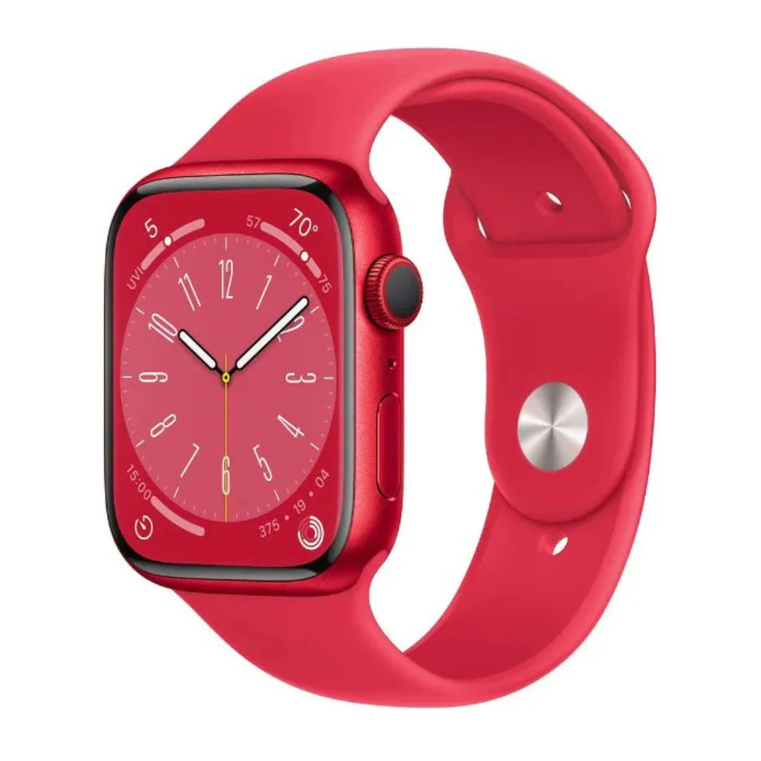 Apple Watch Series 8 GPS + Cellular, 45mm (PRODUCT) Red Aluminum Case with Red Sport Band, M/L - MNVU3LL/A
