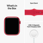 Apple Watch Series 8 GPS + Cellular, 45mm (PRODUCT) Red Aluminum Case with Red Sport Band, M/L - MNVU3LL/A