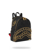 NOIR QUILT GOLD CHAIN SHARK SAVAGE BACKPACK