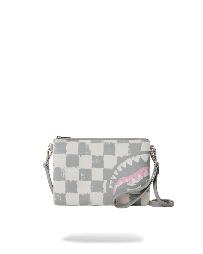 VANQUISH CREAM CROSSOVER CLUTCH
