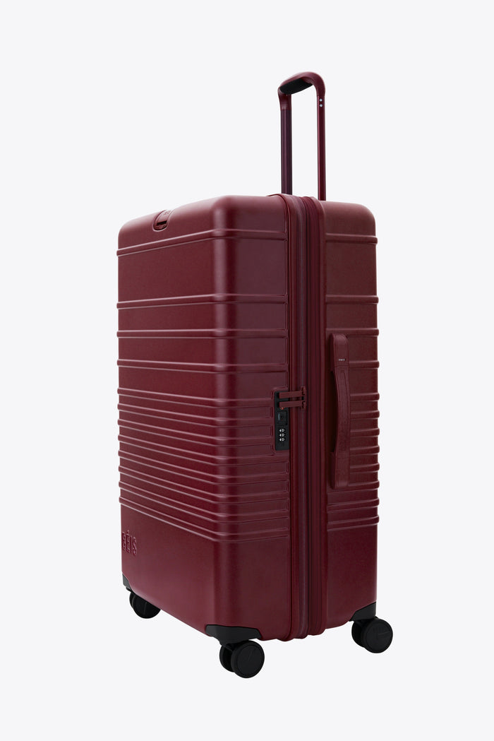 The Large Check-In Roller in Burgundy