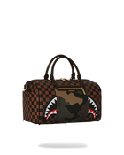 EXTERIOR GOLD ZIP POCKET SHARKS IN PARIS MINI DUFFLE