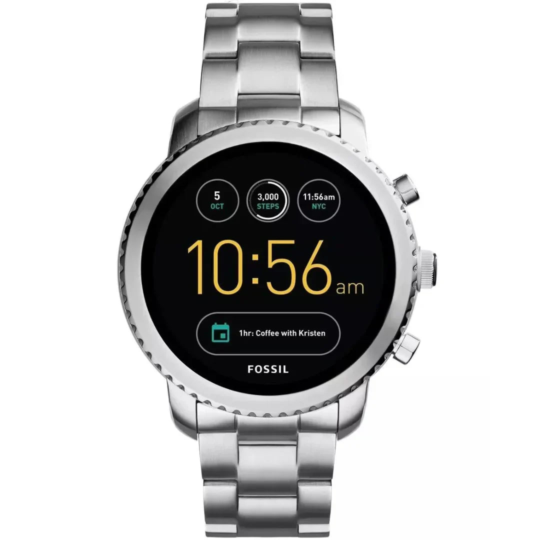 Fossil Gen 3 Explorist 46mm Silver Stainless Steel with Stainless Steel Band ? FTW4000