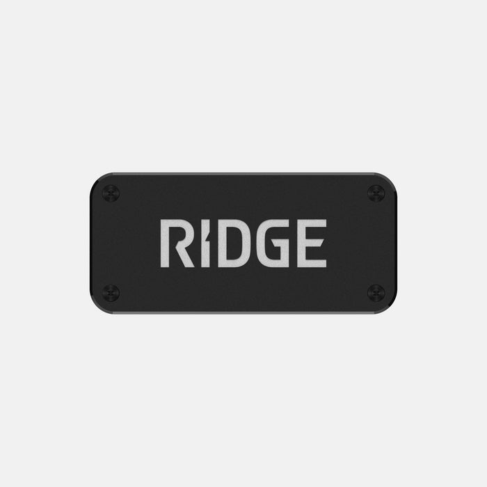 Ridge Logo Plate - Royal Black