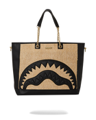 RAFFIA PALM TOTE