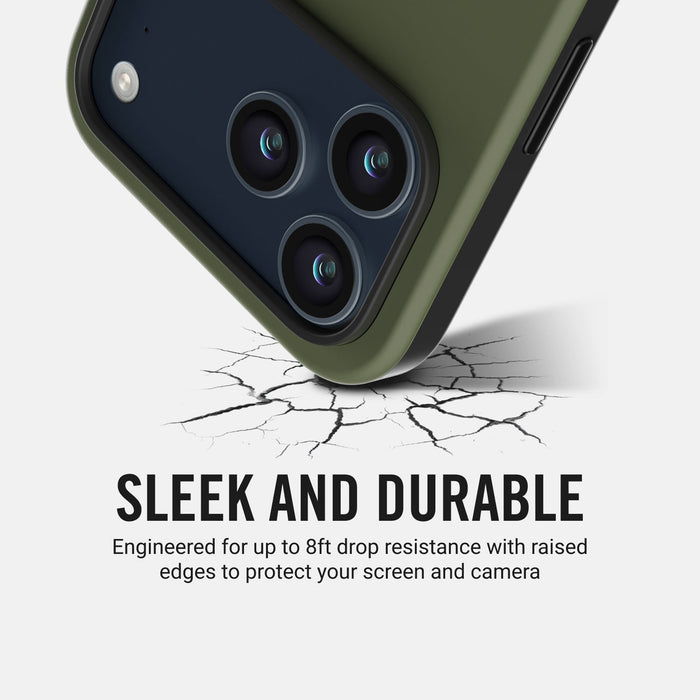 Everyday Charging Kit - Power Adapter + iPhone 17 Pro - Matte Olive