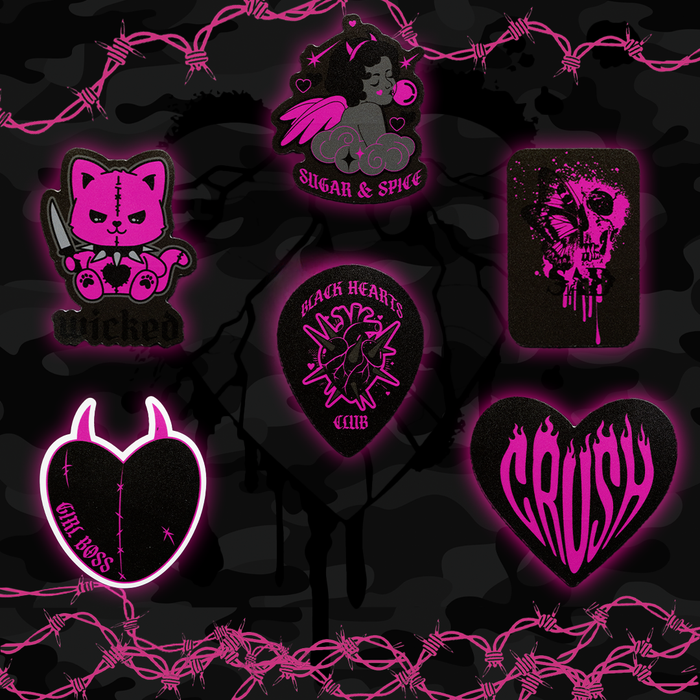 Black Hearts Sticker Pak