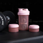 Pink Shaker Bottle With Storage Compartments